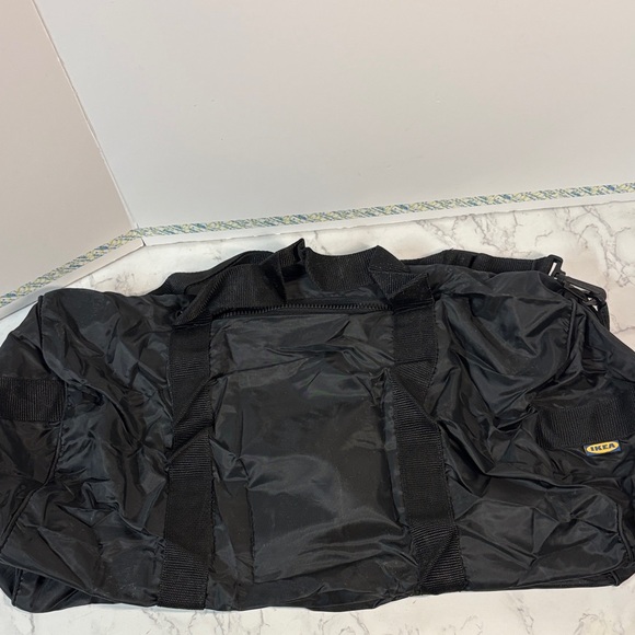 IKEA. Knalla Black Foldable Lightweight Duffel Bag, NWT - Picture 4 of 6